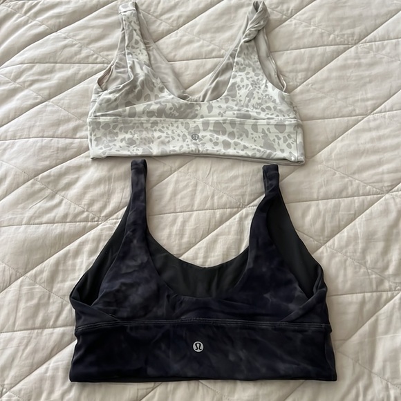 TWO Lululemon Align Bra B/C cup, Cheetah Camo Antique White Multi & Grey size 8 - Picture 10 of 16